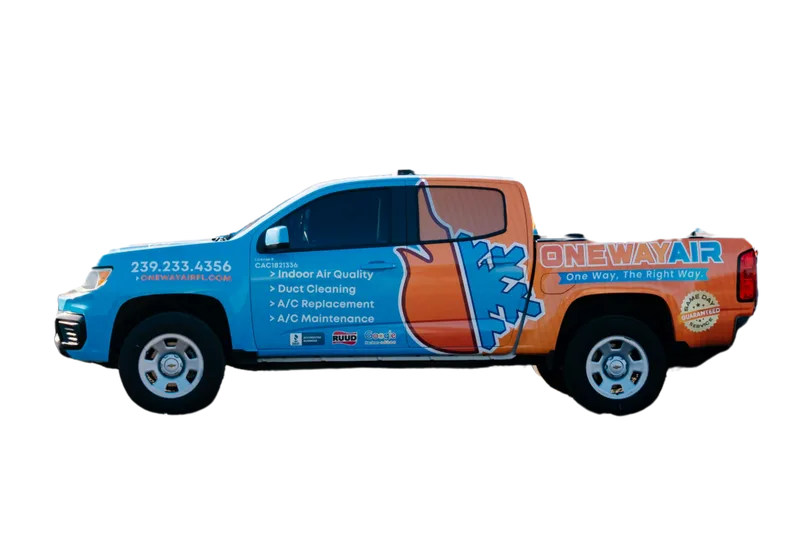 All Power FL HVAC truck completing service call in Landscape Lighting Installation